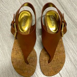 Michael Kors sandal, with low heel, 1-2”